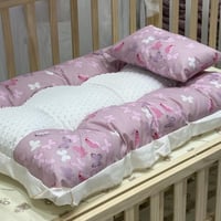 فرش أطفال لون وردي ابيض