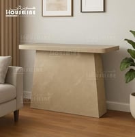 كونسول مدخل مودرن بيج رملي بسطح ناعم