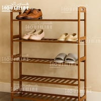 رف أحذية خشبي 5 طوابق – لون بني