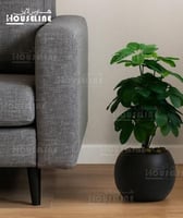 شجرة ديكور صناعية صغيرة بمركن أسود ارتفاع 80 سم