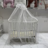 سرير المهد الملكي الأبيض – سكون ناعم للمواليد