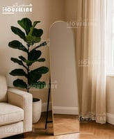 مرآة قاعدة بإطار ذهبي فاخر