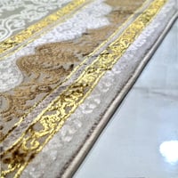 سجاد كلاسيك نقشة ملكي فاخر – اللون بني × ذهبي