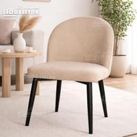 كرسي جلوس فردي – تصميم ناعم بلون فاتح