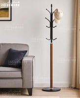 شماعة الملابس بلاازم – أسود خشبي