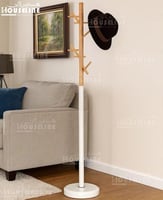 شماعة الملابس دفاش – تصميم خشبي أبيض عصري