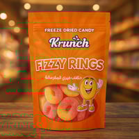 فيزي حلقات الخوخ المجففة بالتبريد