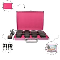 جلوبال ستار شنطة تسخين احجار مساج 20 قطعة من الأحج...