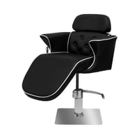 كرسي تجميل متعدد الاستخدامات ابيض واسود BX-3078