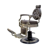 كرسي حلاقة كلاسيك BC-2012 بني غامق