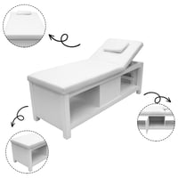 سرير مساج خشب ابيض WB5003