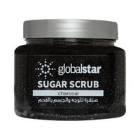 جلوبال ستار صنفرة السكر للوجة والجسم بالفحم 600جرا...