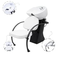 كرسي مع مغسلة ابيض 6078