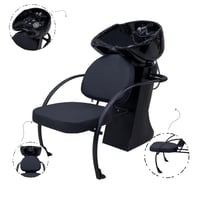 كرسي مع مغسلة اسود 6078