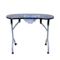 طاولة منكير مزودة بمجفف أظافر - أسود AW-225P