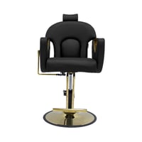 كرسي تجميل متعدد الاستخدامات لون أسود من بلاك