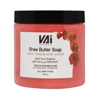 VAI صابونية زبدة الشيا بالعكر الفاسي و الورد 500مل
