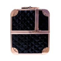 جلوبال ستار - شنطة مكياج لون ذهبي زهري أسود 2321