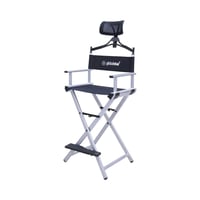 كرسي مكياج متنقل من جلوبال ستار فضي بمسند راس MY