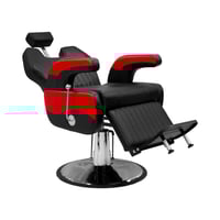 كرسي حلاقة رجالي اسود و احمر AW-9164