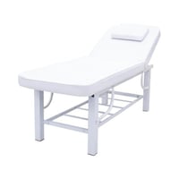 جلوبال ستار سرير مساج حديد نصف رف ابيض BS-2263