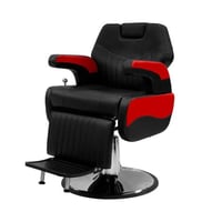 جلوبال ستار كرسي حلاقة اسود واحمر A2689