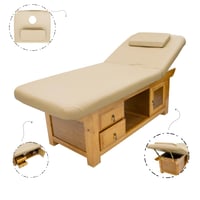 سرير مساج خشب بيج 8734 -XT083