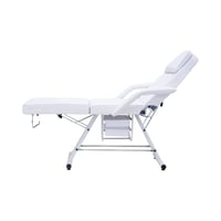 سرير مساج مع كرسي ستول تجميل لون أبيض 3359A