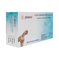 جلوبال ستار قفازات شفاف 100 حبه مقاس صغير S