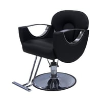 كرسي قص اسود فضي C883