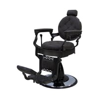 كرسي حلاقة كلاسيك بني غامق AW-9147C