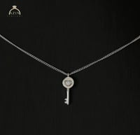 عقد ناعم حجم صغير مفتاح | فضة عيار 925