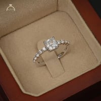 خاتم ناعم حجر رئيسي مربع AR-149 | فضة عيار 925