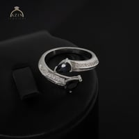 خاتم انيق حجر دمعة AR-205 | فضة عيار 925