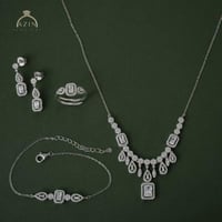 طقم انيق 4 قطع | فضة عيار 925