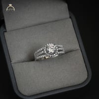 خاتم راقي حجر دائري AR-101 | فضة عيار 925