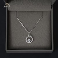 تعليقة ناعمة ثعبان مع حجر دائري بالوسط | فضة عيار...