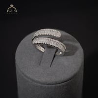 خاتم باجيت انيق مفتوح من الاعلى AR-194 | فضة عيار...