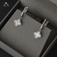 حلق وردة VCA | فضة عيار 925