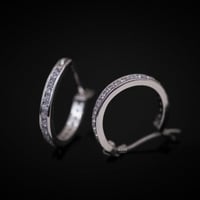 حلق هوب فضة عيار 925