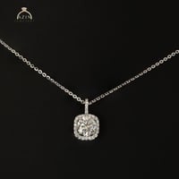 تعليقة ناعمة حجر رئيسي موزنايت | فضة عيار 925