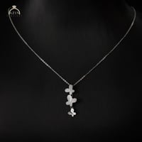 عقد فراشات ناعم صدف | فضة عيار 925