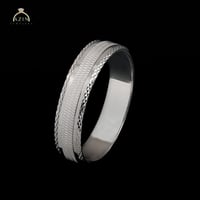 دبلة رجالية اطار لامع MB-008 | فضة عيار 925