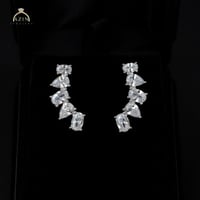 حلق ناعم تصميم الماس | فضة عيار 925