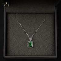 تعليقة ناعمة حجر اخضر | فضة عيار 925