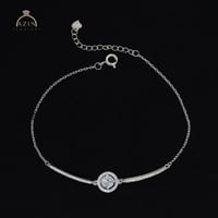 اسوارة ناعمة حجر دائري | فضة عيار 925