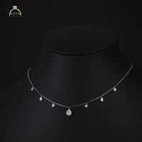 عقد شوكر دمعة ناعم | فضة عيار 925