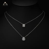 عقد شوكر دورين دمعة | فضة عيار 925