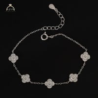 اسوارة ناعمة 5 وردات صغيرة | فضة عيار 925