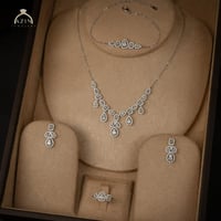 طقم دمعات ناعم 4 قطع | فضة عيار 925